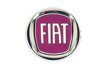 Fiat Embleem (rood V2, zelfklevend) 95 mm foto 1
