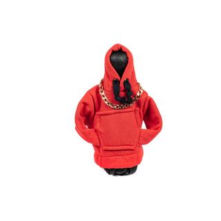 Hoodie hoes voor versnellingspook (rood, zwart koord) foto 1