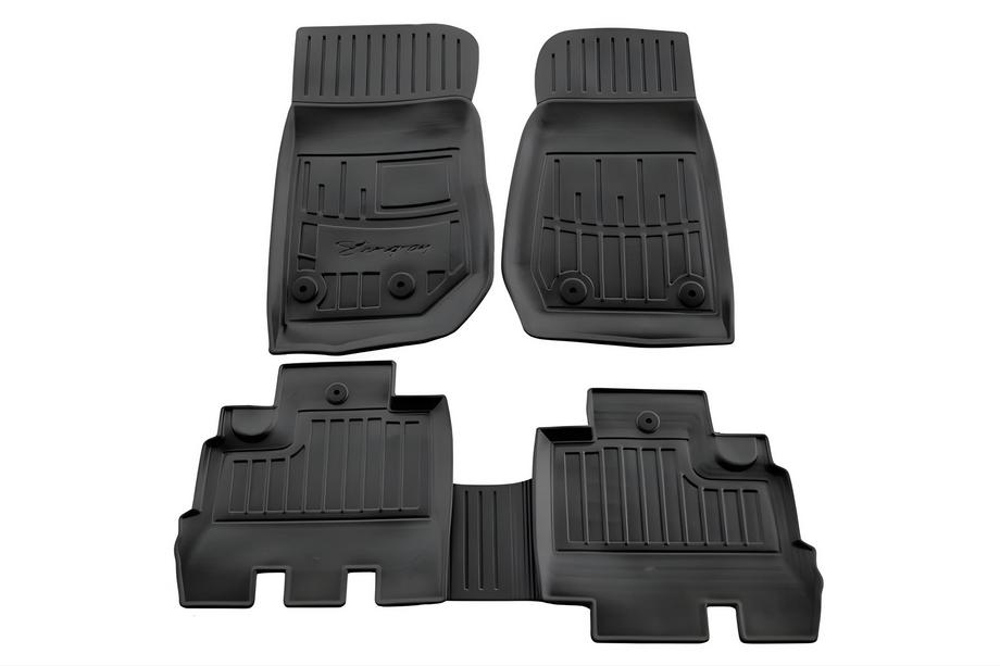 Jeep Wrangler 2007–2017 Stingray 3D vloermatten (5D, 5-delig, polyurethaan) Image