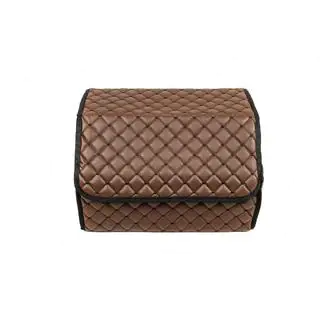 ECO kofferbak organizer tas (50x30x30, bruin) foto 3