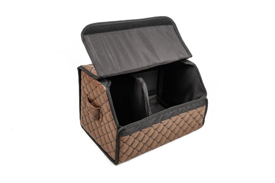 ECO kofferbak organizer tas (50x30x30, bruin) Foto 5
