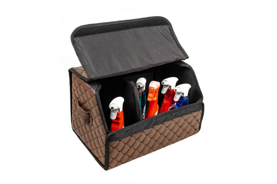 ECO kofferbak organizer tas (50x30x30, bruin) Foto 2