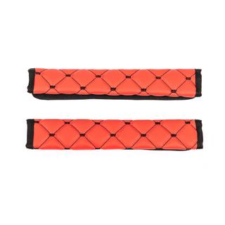 Gordelbeschermers ECO (2 stuks, rood met zwart stiksel) foto 3