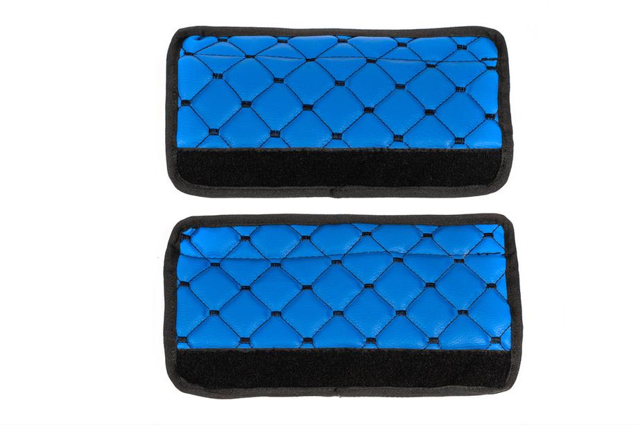 Gordelpads ECO (2 stuks, blauw met zwart stiksel) Foto 6