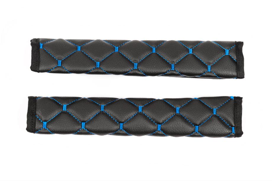 Autogordelhoes ECO (2 stuks, zwart met blauw stiksel) Foto 4