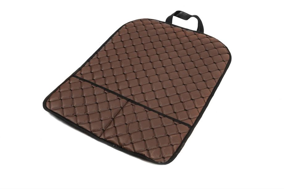 Rugleuning organizer ECO (1 st., bruin met zwart stiksel) Foto 4