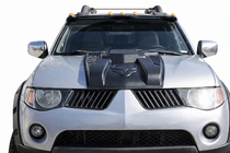 Mitsubishi L200 2006–2015 Motorkap sierlijst V2 (ABS) foto 2