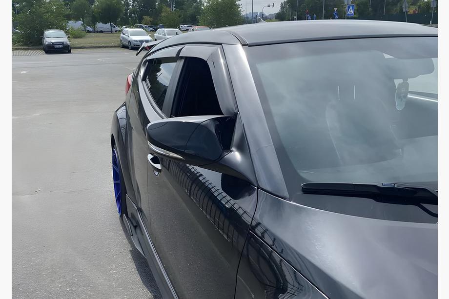Hyundai Veloster 2011–2017 Spiegelkappen met uitsparing voor richtingaanwijzer BMW-style (2 stuks) Foto 2