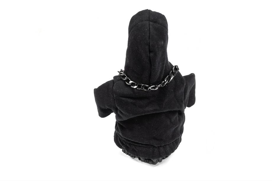 Versnellingspookhoes in hoodie-stijl (zwart, rood koord) Foto 4