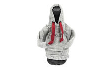 Pookhoes hoodie (grijs, bordeaux koord) foto 1