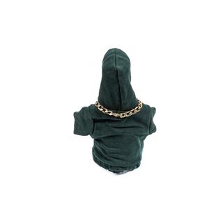 Versnellingspookhoes hoodie (groen, oranje trekkoord) foto 4