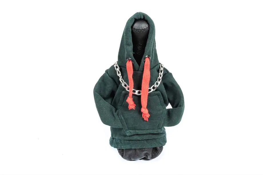 Hoodie versnellingspookhoes (groen, rood trekkoord) Foto 1
