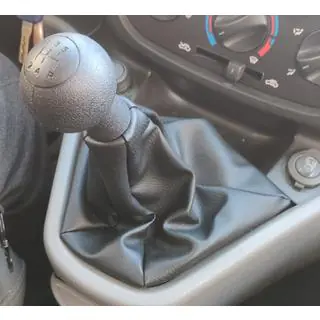Fiat Doblo 2005-2010 versnellingspookknop en pookhoes OEM 735424356 (zwart) foto 1