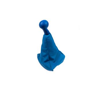 Fiat Doblo 2005-2010 pookknop en pookhoes OEM 735424356 (blauw) Fiat Doblo I 2005–2010 foto 1