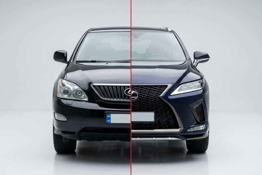 Lexus RX 2003–2009 Faceliftset voor 2021 (bumper, koplampen, achterlichten) Image