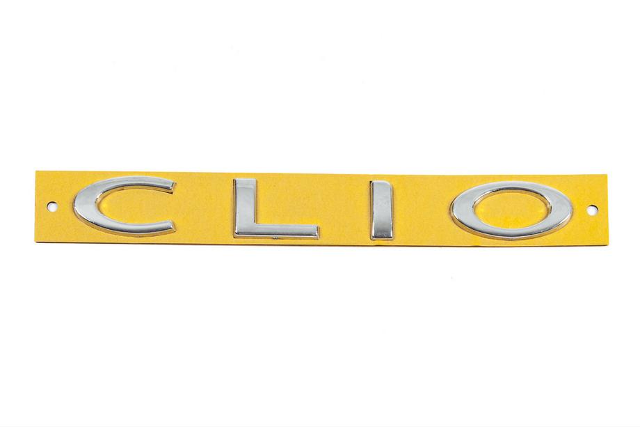 Renault Clio III 2005–2012 Embleem opschrift Clio 7701208978 (190 mm x 25 mm) Image