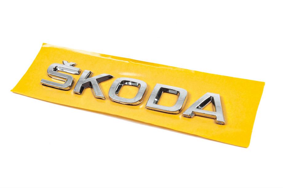 Skoda opschrift 5JA853687 (155 mm x 27 mm) Foto 2