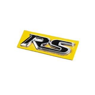 RS embleem zwart met chroom (95 x 25 mm) foto 2