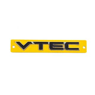 VTEC embleem zwart met chroom (110x15 mm) foto 1