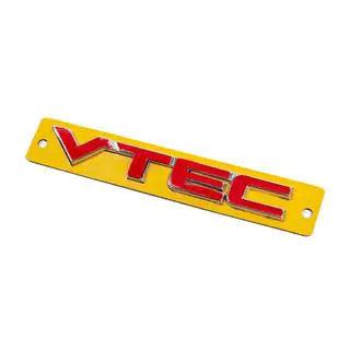 VTEC opschrift rood met chroom (110 x 15 mm) foto 2