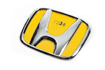 Honda Embleem (chroom, zelfklevend) 80 mm x 65 mm foto 2
