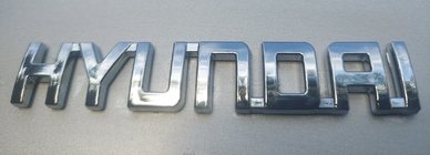 Hyundai opschrift (10.0 cm x 1.5 cm) foto 3