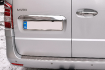Mercedes Vito/V-klasse W447 2014– Sierlijst boven kenteken, 2-deurs (RVS) foto 1