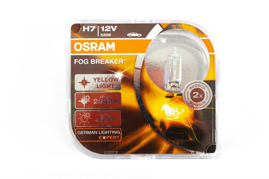 Osram H7 55W Fog Breaker 62210FBR koplamp Foto 1