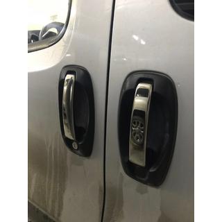 Deurgreep covers (set 4 stuks, RVS) Peugeot Bipper 2008–2017 foto 1