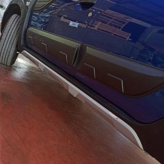 EuroCap dorpelranden/side skirts (2 stuks, grijs) Dacia Duster 2018–2024 foto 1