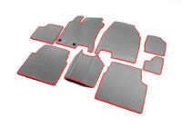 Nissan Qashqai 2007–2010 EVA automatten voor +2 (3 rijen, grijs) foto 2