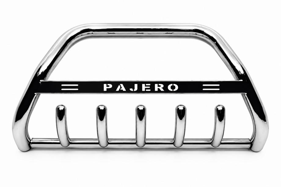 Mitsubishi Pajero Wagon III 1999–2006 Bullbar WT004 (RVS) Image