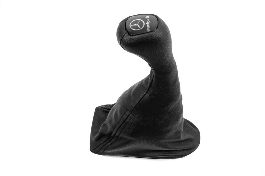 Mercedes E-class W211 2002–2009 Versnellingspookknop en pookhoes OEM Avantgarde-Mercedes (kunstleer) Foto 1