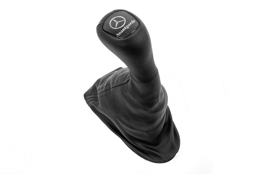 Mercedes E-class W211 2002–2009 Versnellingspookknop en pookhoes OEM Avantgarde-Mercedes (kunstleer) Foto 4