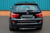 BMW X3 F25 2011–2018 RVS achterbumperbeschermer OmsaLine (glanzend, roestvrij) foto 3