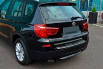 BMW X3 F25 2011–2018 RVS achterbumperbeschermer OmsaLine (glanzend, roestvrij) foto 5