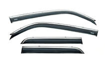 Toyota 4Runner 2009–2024 Raamwindschermen met chromen sierlijst (set van 4, Niken) foto 2