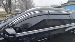 Chery Tiggo 7 2020– Raamwindschermen met chromen sierlijst (set van 4, Niken) foto 2