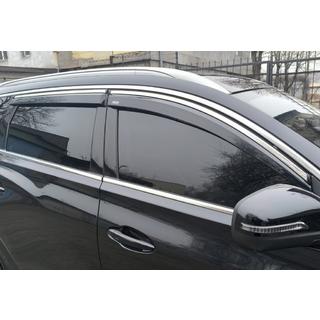 Raamwindschermen met chromen sierlijst (set van 4, Niken) Chery Tiggo 7 2020– foto 1