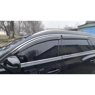 Raamwindschermen met chromen sierlijst (set van 4, Niken) Chery Tiggo 7 2020– foto 2