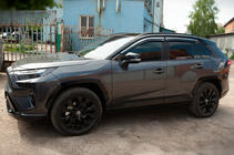 Toyota Rav 4 2019–2025 Raamwindschermen met chromen sierlijst (set van 4, Niken) foto 5