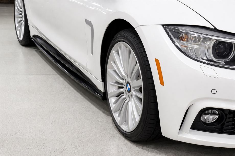 BMW 4 Serie F32/F33/F36 2012–2020 Sideskirts EuroCap (zwart) Image