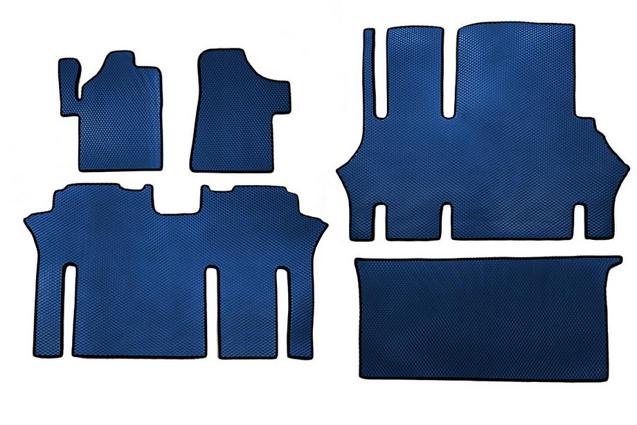 Mercedes Viano 2004–2014 EVA V2 automatten (alleen afhalen, complete interieursset, blauw) Image