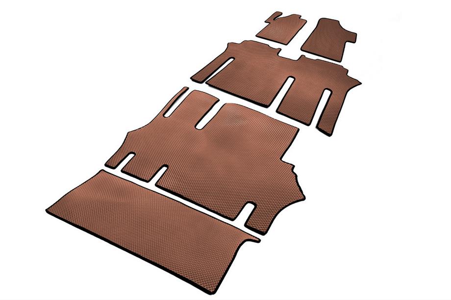 Mercedes Viano 2004–2014 EVA V2 automatten (alleen afhalen, complete set voor het interieur, bruin) Image