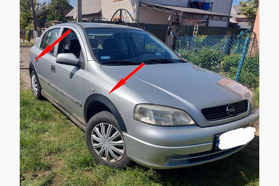 Opel Astra G Classic 1998–2012 Wielkastlijsten (4 stuks, zwart, metaal) Foto 1