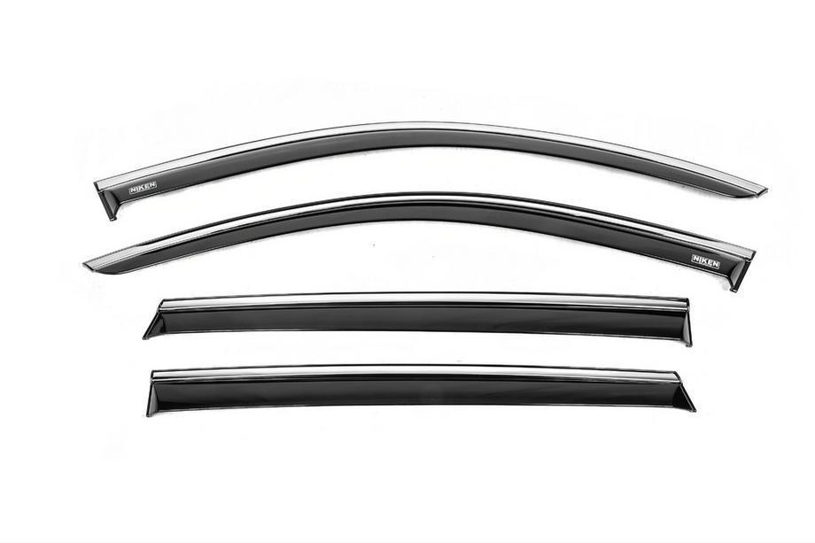 Kia Sorento IV MQ4 2020– Raamwindschermen met chromen sierlijst (set van 4, Niken) Image