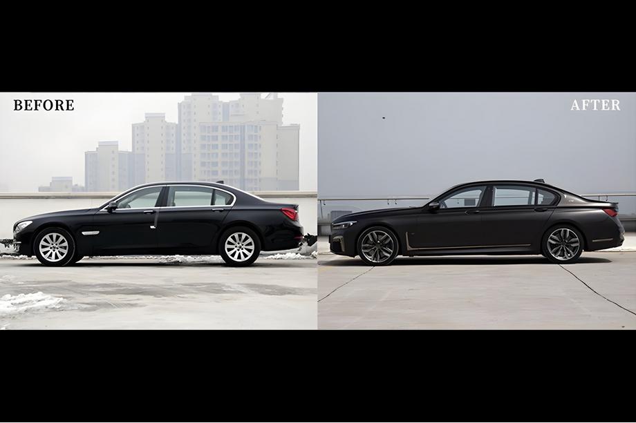 BMW 7 Serie F01/F02 2008–2015 Restylingkit voor G12 M760 (met vervanging van kofferklep en achterschermen) Foto 132