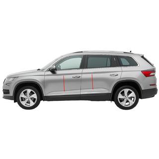 Carmos smalle deurstrip (RVS) Skoda Kodiaq 2016–2023 foto 1