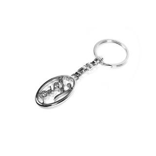 Metalen sleutelhanger met Ford-logo foto 2