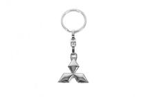 Mitsubishi Metalen sleutelhanger met Mitsubishi-logo foto 1